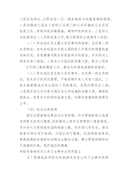 学校传染病突发公共卫生事件应急预案.docx