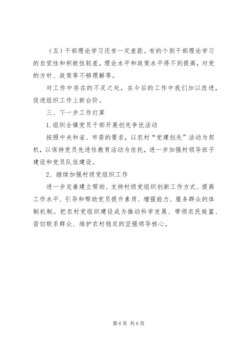 乡镇镇组织工作总结.docx