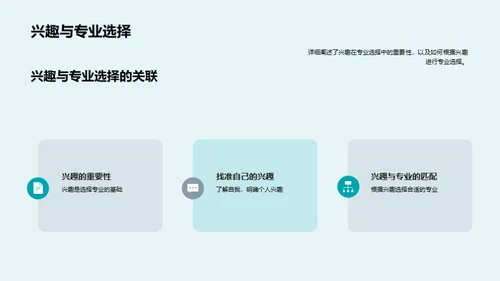 专业选择与未来规划