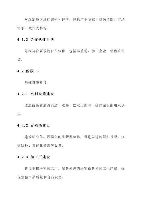 生猪产业集群建设项目方案