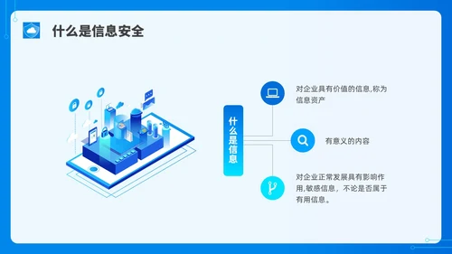 蓝色水彩简约网络安全培训PPT课件