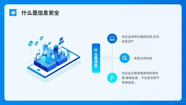 蓝色水彩简约网络安全培训PPT课件
