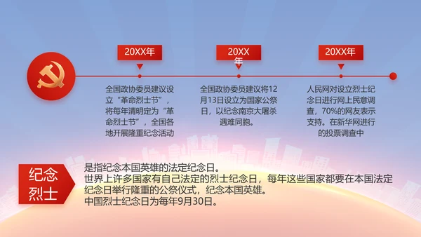 红色大气党建党支部年终述职报告PPT
