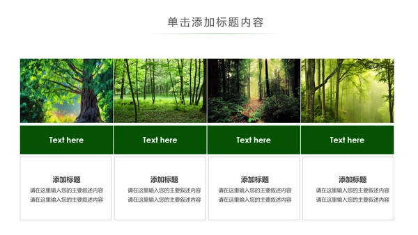 湿地森林世界湿地森林日植树造林动态PPT模板