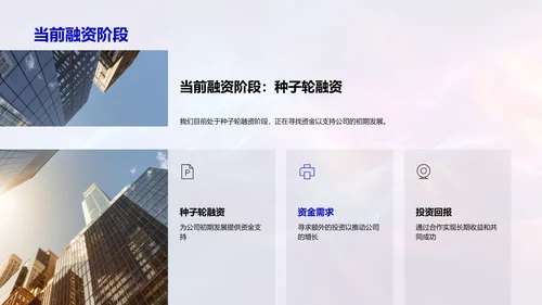 融资计划报告PPT模板