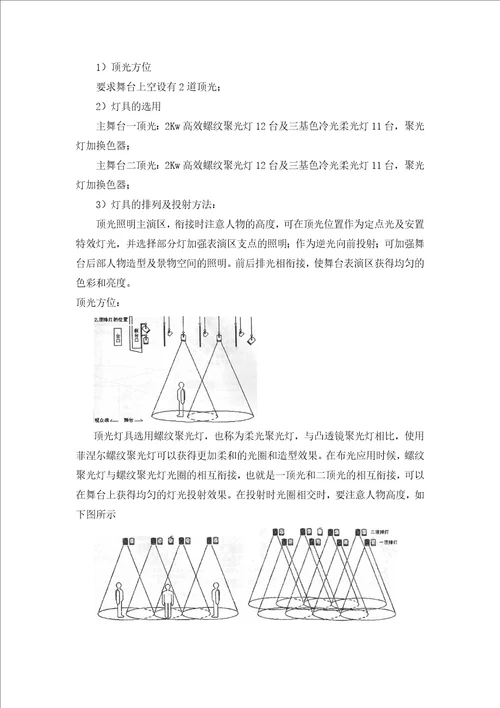 报告厅舞台灯光系统设计方案