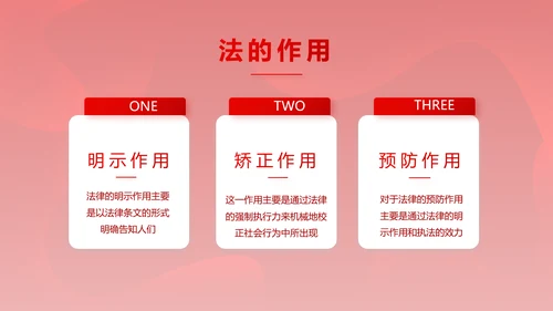 红色大气法律知识讲座年年终总结PPT