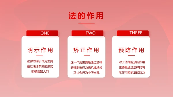 红色大气法律知识讲座年年终总结PPT