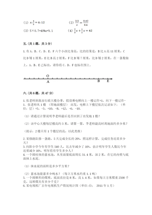 河南省【小升初】2023年小升初数学试卷附精品答案.docx