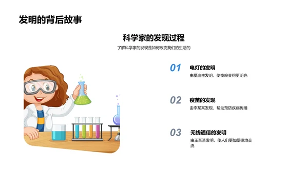 科学家的工作与影响PPT模板