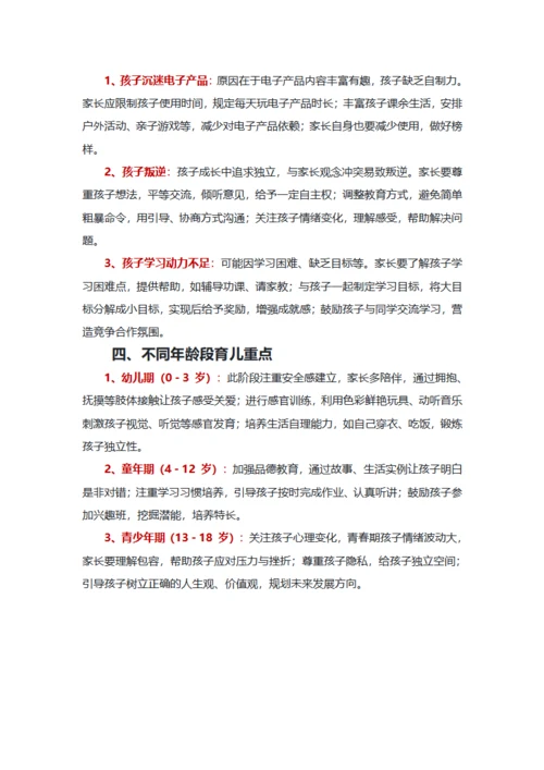 家庭育儿塑造孩子未来的基石