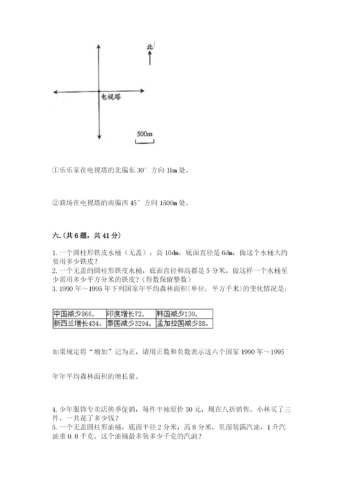 最新人教版小升初数学模拟试卷带答案（夺分金卷）.docx