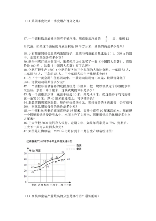 六年级小升初数学解决问题50道精品【必刷】.docx