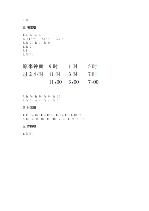 小学一年级上册数学期末测试卷附答案ab卷.docx