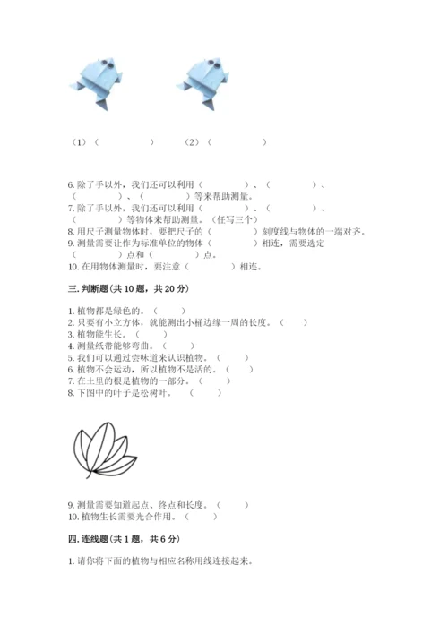 教科版一年级上册科学期末测试卷附完整答案【易错题】.docx