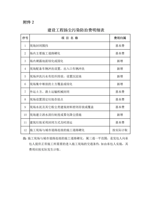 关于规范建设工程安全文明施工费计取的通知.docx