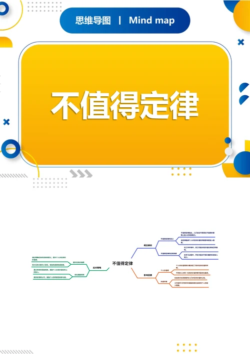 不值得定律知识分享思维导图