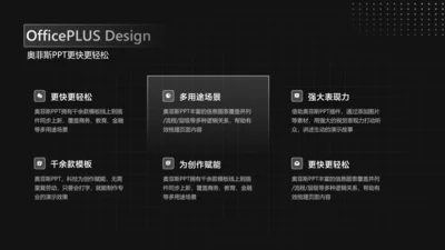 简约风并列关系6项PPT图文页