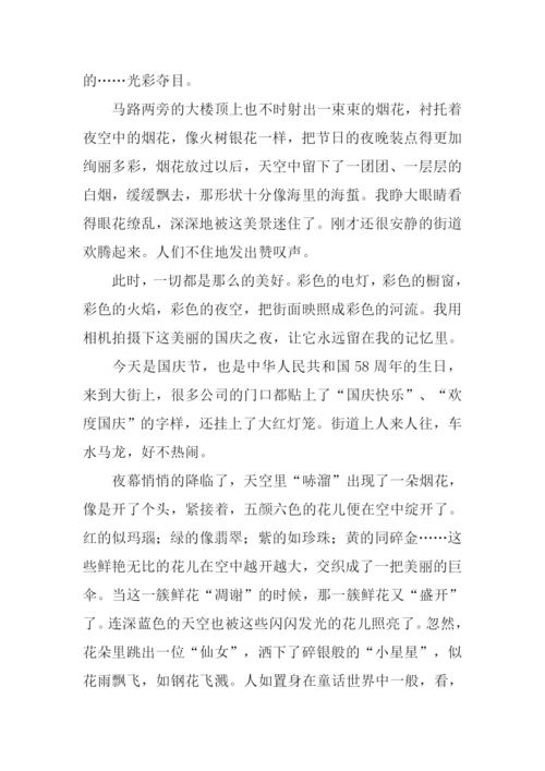 十一见闻作文600字.docx