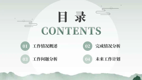 绿色古风中国风通用PPT模板