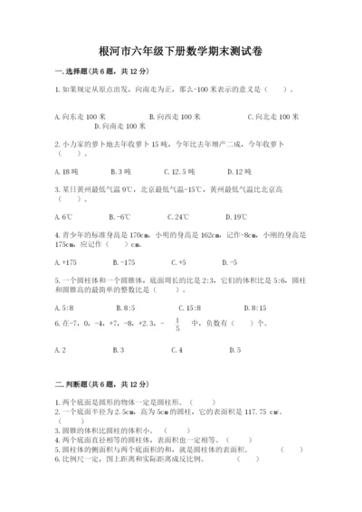 根河市六年级下册数学期末测试卷（夺冠系列）.docx