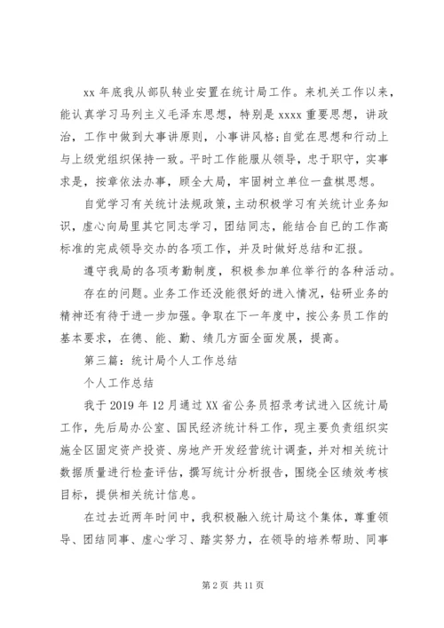 统计局个人工作计划(精选多篇).docx