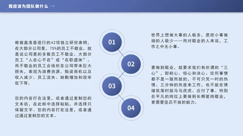 蓝色几何团队管理培训PPT模板