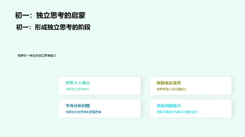 初一：挑战与成长