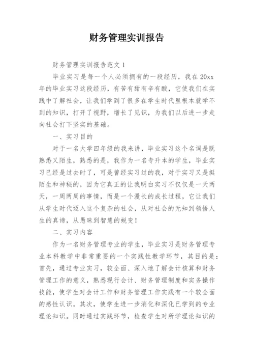 财务管理实训报告_6.docx