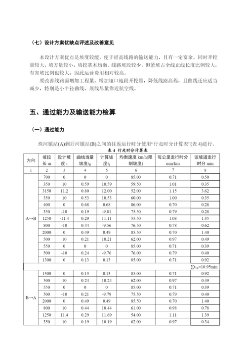 铁路选线课程设计定稿.docx
