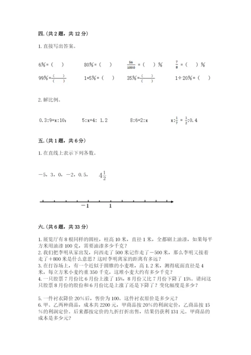 小升初数学综合模拟试卷【考点梳理】.docx