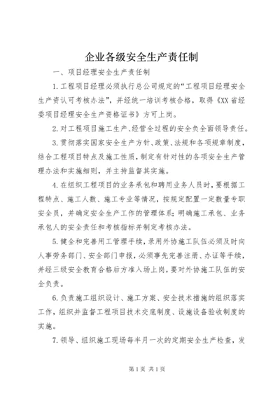 企业各级安全生产责任制 (4).docx