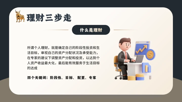 家庭投资理财金融理财主题通用PPT模版
