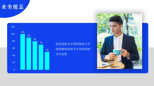 蓝色简约大气公司介绍通用PPT模板