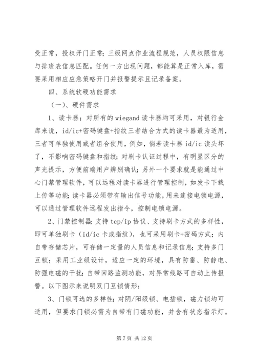 银行金库门禁智能管理系统解决方案 (4).docx