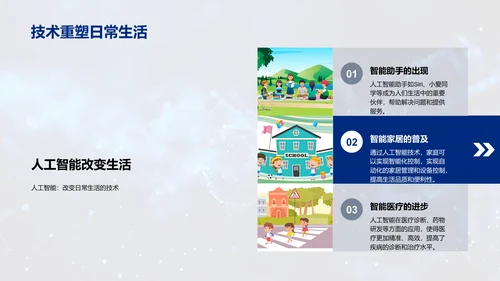 前沿科技教学课件PPT模板