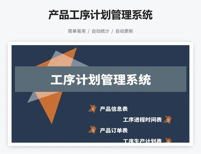 产品工序计划管理系统
