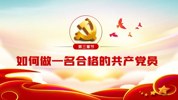 坚定理想信念做新时代信念坚定的合格党员PPT党课