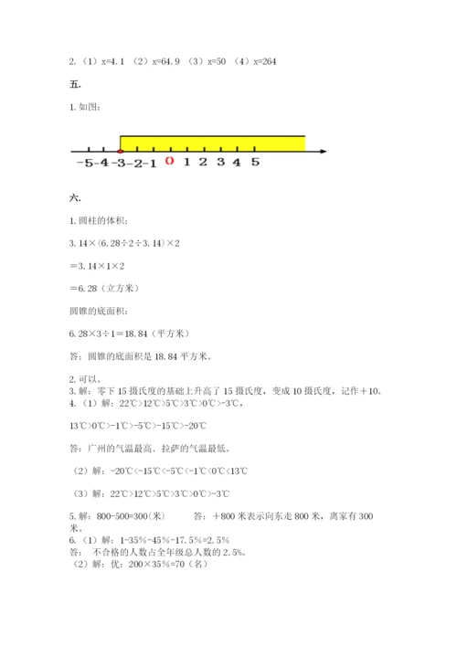 苏教版六年级数学小升初试卷附完整答案（夺冠系列）.docx