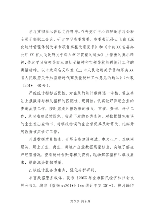统计局201X年工作总结和XX年重点工作安排.docx