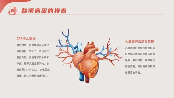 粉色红色简约形状实拍新版孕妇心肺复苏动态PPT心脏复苏