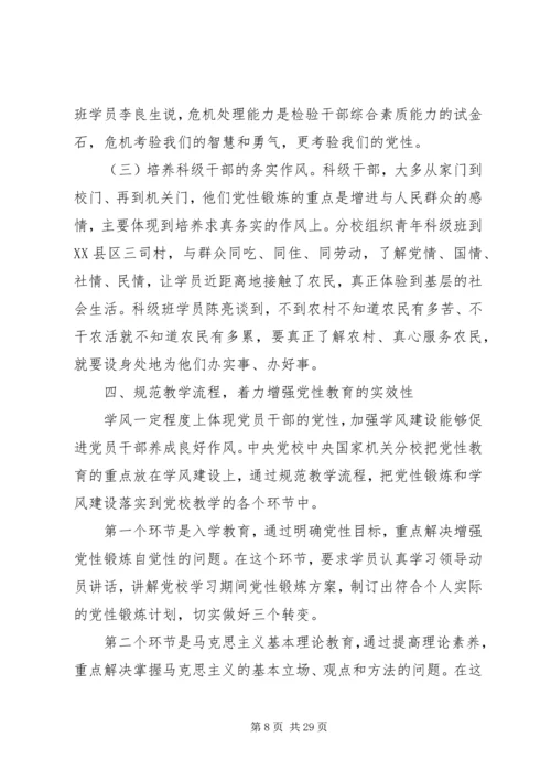 必须加强党性教育重点开展.docx