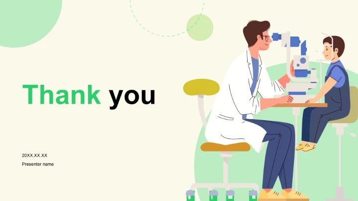 绿色插画风临床医学与健康诊疗指南PPT模板