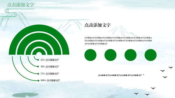 绿意山水中国风端午节习俗介绍通用PPT模板