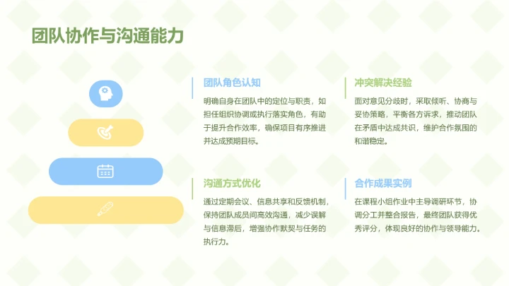 小马绿色可爱风大学生自我介绍