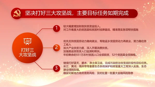 红色大气党建党支部年终工作总结PPT