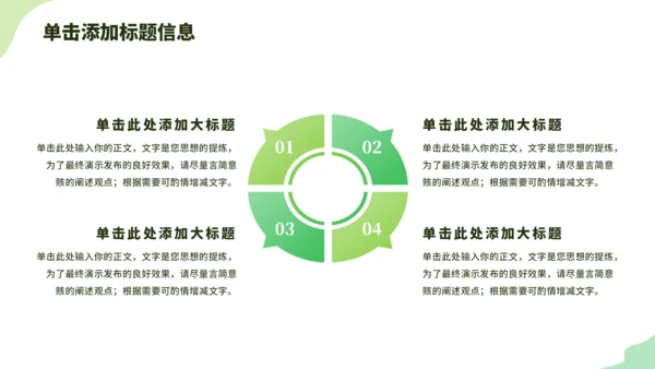 绿色小清新教学课件PPT模板