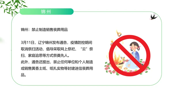 踏草“云祭扫”专题课件PPT模板