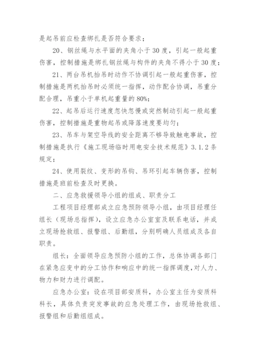 起重吊装作业安全预防措施及应急预案.docx