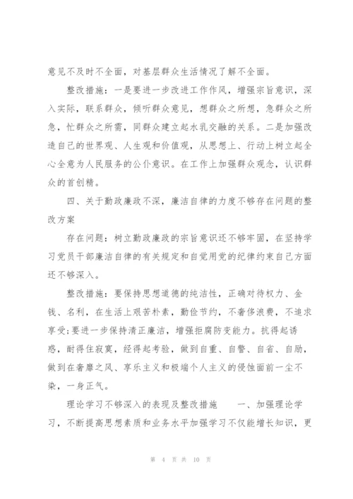 理论学习不够深入的表现及整改措施.docx